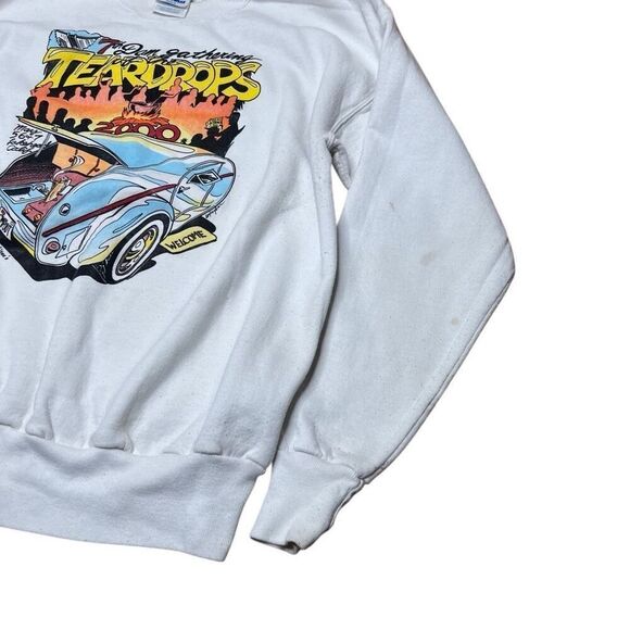 Vintage Hot Rod Car Show Sweatshirt Crewneck Medium - Picture 4 of 4